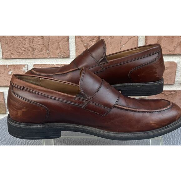 Men\'s Johnston&Murphy XC4 Brown leather Penny Loafer Size 10.5M Made in India main image 6